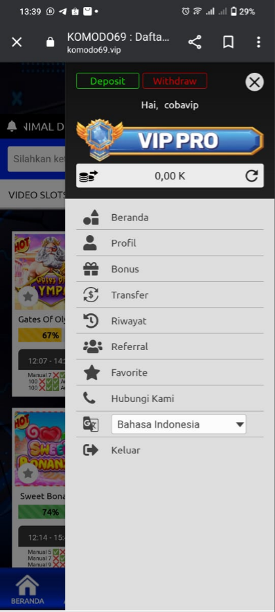 Komodo69 Vip